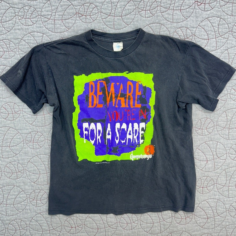 Goosebumps T-Shirt Black Vintage 1995 Promo 90s VTG / Women's Medium